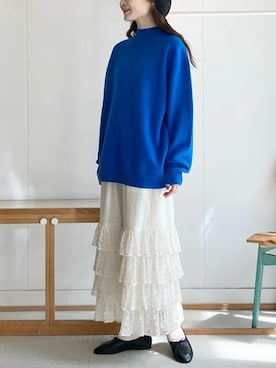 「fig Ｌondon（フィグロンドン）のアイテム」を使った、アトリエドゥサボンさん（レディース・159cm）の秋コーディネート