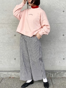 「I am I in fact...（アイアムアイインファクト）のアイテム」を使った、アトリエドゥサボンさん（レディース・153cm）の秋コーディネート