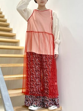 「I am I in fact...（アイアムアイインファクト）のアイテム」を使った、アトリエドゥサボンさん（レディース・150cm）の冬コーディネート