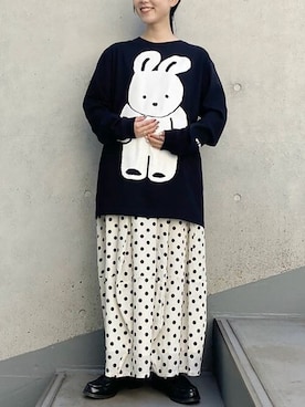 「I am I in fact...（アイアムアイインファクト）のアイテム」を使った、アトリエドゥサボンさん（レディース・153cm）の冬コーディネート