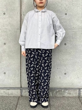 「fig Ｌondon（フィグロンドン）のアイテム」を使った、アトリエドゥサボンさん（レディース・153cm）の春コーディネート