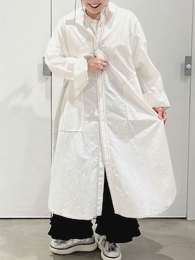 「アイテム（シャツワンピース）」を使った、アトリエドゥサボンさん（レディース・150cm）の春コーディネート