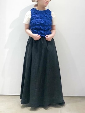 「fig Ｌondon（フィグロンドン）のアイテム」を使った、アトリエドゥサボンさん（レディース・155cm）の春コーディネート