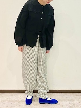 「peu pres（プープレ）のアイテム」を使った、アトリエドゥサボンさん（レディース・155cm）の春コーディネート