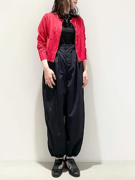 「I am I in fact...（アイアムアイインファクト）のアイテム」を使った、アトリエドゥサボンさん（レディース・166cm）の春コーディネート