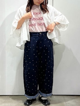 「fig Ｌondon（フィグロンドン）のアイテム」を使った、アトリエドゥサボンさん（レディース・150cm）の春コーディネート