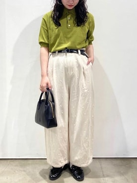 「I am I in fact...（アイアムアイインファクト）のアイテム」を使った、アトリエドゥサボンさん（レディース・151cm）の夏コーディネート