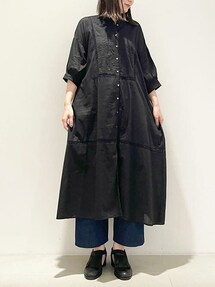 ○C/ひとふでコード刺繍 ワンピースを使った人気ファッション