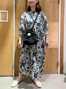 「I am I in fact...（アイアムアイインファクト）のアイテム」を使った、アトリエドゥサボンさん（レディース・154cm）の夏コーディネート