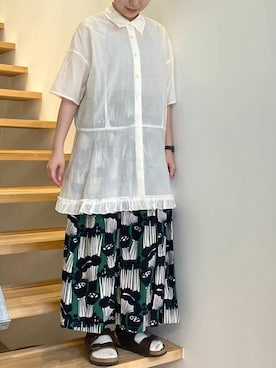 「peu pres（プープレ）のアイテム」を使った、アトリエドゥサボンさん（レディース・150cm）の秋コーディネート