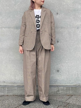 アトリエドゥサボンさん（レディース・156cm）の秋コーディネート