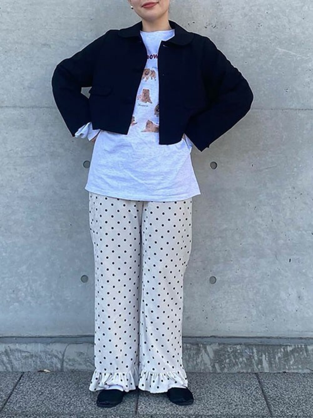 I am I in fact（アイアムアイインファクト）の「丸衿ショート