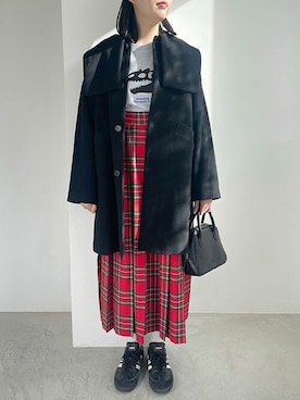 エアリアルパイル Lotta coatを使った人気ファッションコーディネート