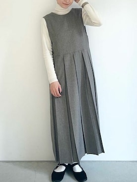 アトリエドゥサボンさん(レディース・159cm)の冬コーディネート