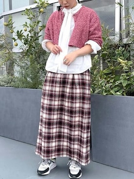 「アイテム（スカート、その他）」を使った、アトリエドゥサボンさん（レディース・160cm）の冬コーディネート