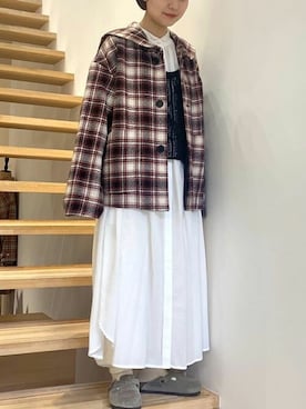 「アイテム（その他アウター）」を使った、アトリエドゥサボンさん（レディース・150cm）の冬コーディネート