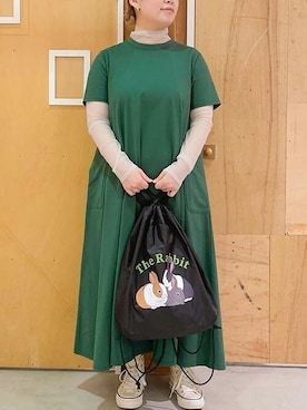 「I am I in fact...（アイアムアイインファクト）のアイテム」を使った、アトリエドゥサボンさん（レディース・155cm）の春コーディネート