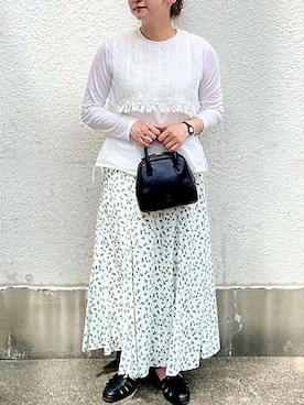 「fig Ｌondon（フィグロンドン）のアイテム」を使った、アトリエドゥサボンさん（レディース・153cm）の春コーディネート