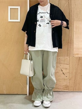 「I am I in fact...（アイアムアイインファクト）のアイテム」を使った、アトリエドゥサボンさん（レディース・158cm）の春コーディネート