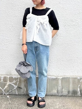 アトリエドゥサボンさん（レディース・156cm）の夏コーディネート