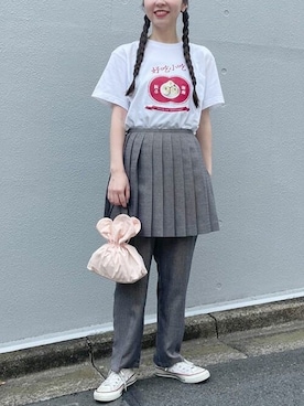 「I am I in fact...（アイアムアイインファクト）のアイテム」を使った、アトリエドゥサボンさん（レディース・160cm）の夏コーディネート