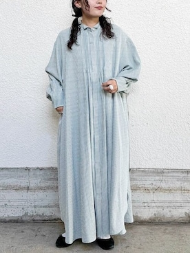 「アイテム（シャツワンピース）」を使った、アトリエドゥサボンさん（レディース・150cm）の秋コーディネート