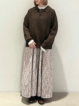 アトリエドゥサボンさん（レディース・152cm）の秋コーディネート