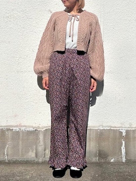 アトリエドゥサボンさん（レディース・156cm）の秋コーディネート