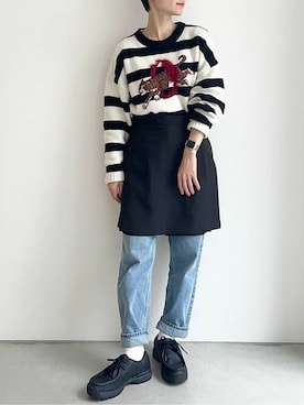 アトリエドゥサボンさん（レディース・159cm）の秋コーディネート