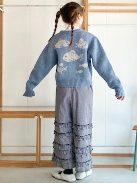 アトリエドゥサボンさん（レディース・159cm）の秋コーディネート