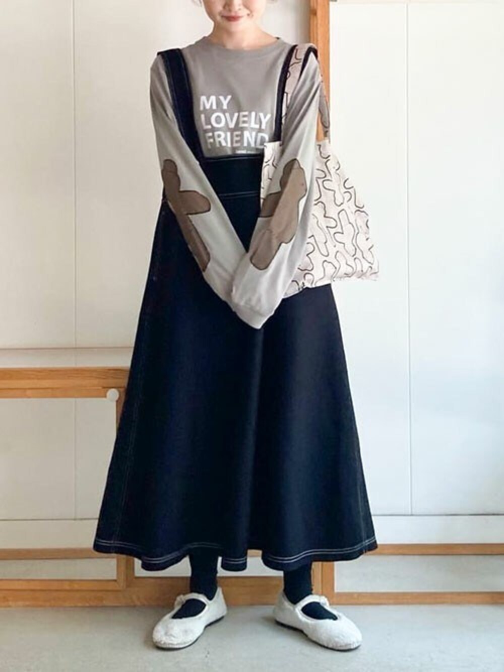 アイアムアイ　iami   Bear pattern　ロンＴ I am I in fact（アイアムアイインファクト）の「Bear