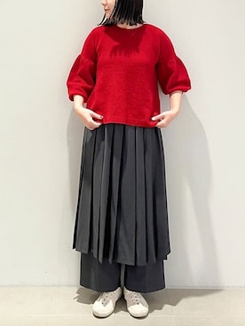 アトリエドゥサボンさん（レディース・166cm）の冬コーディネート