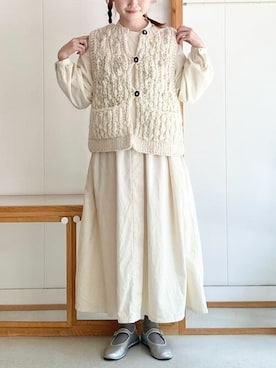 アトリエドゥサボンさん（レディース・159cm）の冬コーディネート