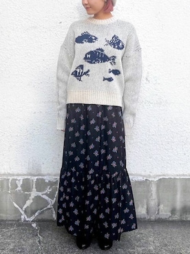 アトリエドゥサボンさん(レディース・156cm)の冬コーディネート