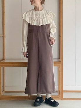 「IamI in fact…」｜アトリエドゥサボンさん（レディース・159cm）の冬コーディネート