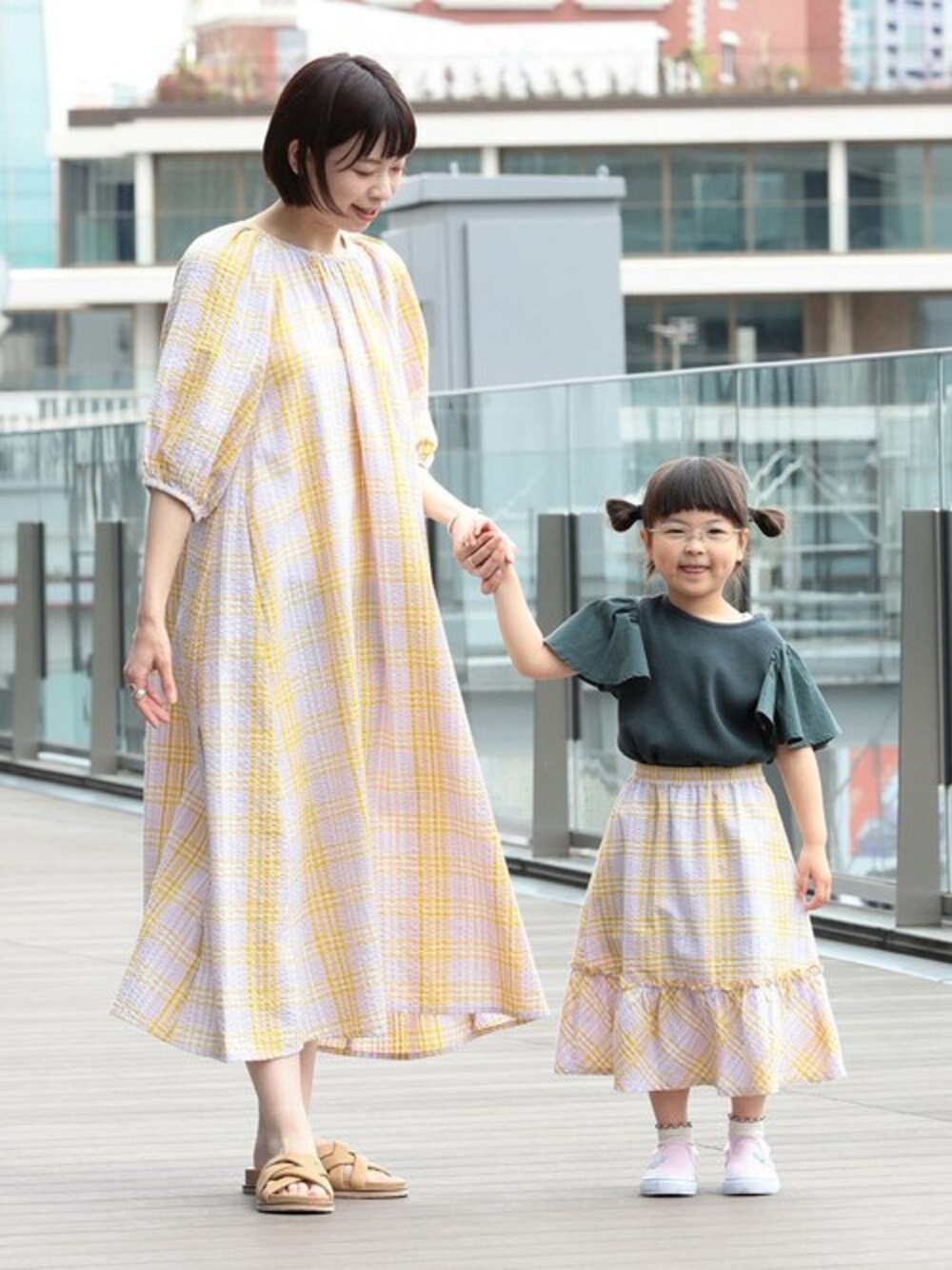 B:MING by BEAMS / 2WAY チェック ワンピース 22SSを使った人気