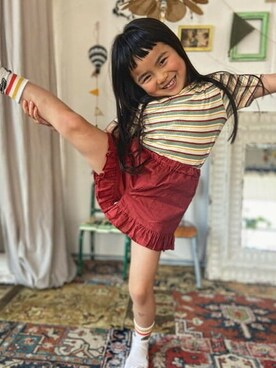 「カラー×コーデ」｜B:MING by BEAMS KIDSさん（キッズ・110cm）の春コーディネート