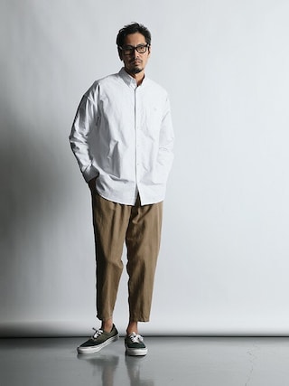 Sillageシアージ オックスフォードシャツ ビッグシルエット オーバーサイズ Sillage WIDE SHIRT WHITE – NCNR WEB STORE