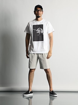 「The DUFFER of ST.GEORGE（ザダファーオブセントジョージ）のアイテム」を使った、JEEさん（メンズ・182cm）の夏コーディネート