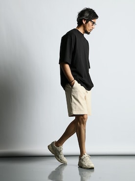 「The DUFFER of ST.GEORGE（ザダファーオブセントジョージ）のアイテム」を使った、JEEさん（メンズ・182cm）の春コーディネート