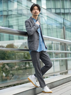 「417 EDIFICE（フォーワンセブンエディフィス）のアイテム（セットアップ）」を使った、tetsuyaさん（メンズ・178cm）の冬コーディネート