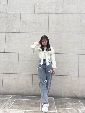 「フェミニン 」｜「アイテム（パンツ）」を使った、chps109311さん（レディース・156cm）の春コーディネート
