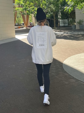 「アイテム（スウェット、その他）」を使った、ayaさん（レディース・161cm）の秋コーディネート