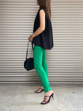 「ECRIRE（エクリール）のアイテム」を使った、ayaさん（レディース・161cm）の夏コーディネート