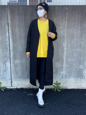 「ECRIRE（エクリール）のアイテム（ジャケット/アウター）」を使った、ayaさん（レディース・161cm）の秋コーディネート