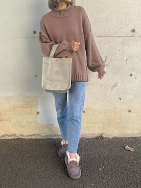 ayaさん（レディース・161cm）の冬コーディネート