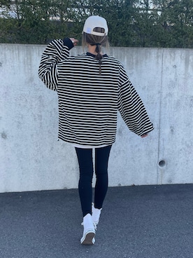 「copine（コピン）のアイテム（Tシャツ/カットソー）」を使った、ayaさん（レディース・161cm）の冬コーディネート