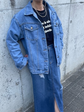 「アイテム（イヤリング）」を使った、ayaさん（レディース・161cm）の春コーディネート