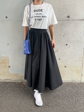 「タックイン」｜ayaさん（レディース・161cm）の夏コーディネート