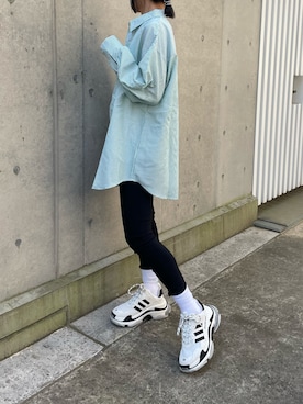 「copine（コピン）のアイテム（シャツ/ブラウス）」を使った、ayaさん（レディース・161cm）の春コーディネート
